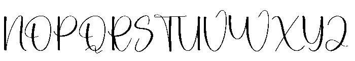 Cataline Calligraphy Font UPPERCASE