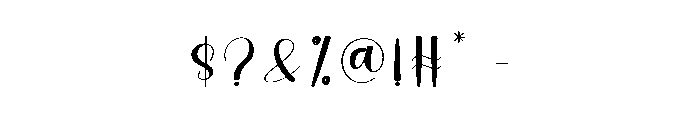 Catalog Handmade Font OTHER CHARS
