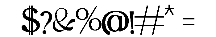 Catarsid Regular Font OTHER CHARS
