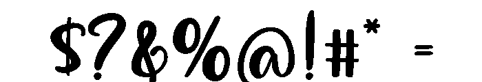 CatchyLively Font OTHER CHARS