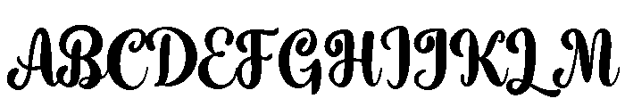 CatchyLively Font UPPERCASE