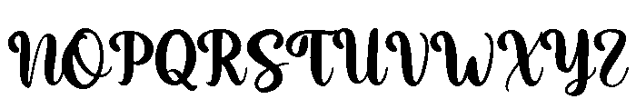 CatchyLively Font UPPERCASE