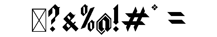Cathedrak Font OTHER CHARS