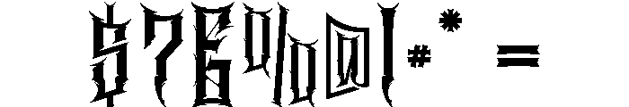 Cathedrave Font OTHER CHARS
