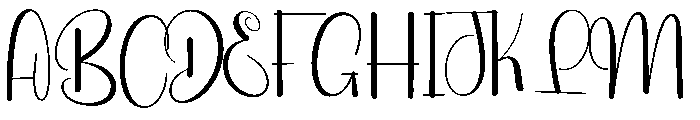 Cathline Font UPPERCASE