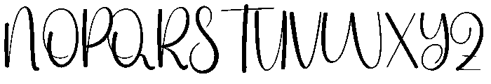 Cathline Font UPPERCASE