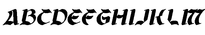 Catingal Italic Font UPPERCASE