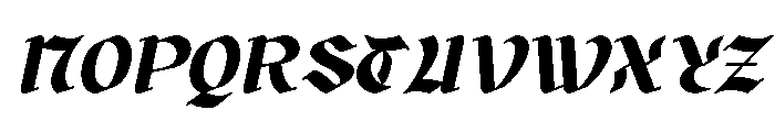 Catingal Italic Font UPPERCASE