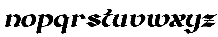 Catingal Italic Font LOWERCASE
