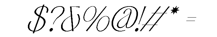 Catsumi Oblique Font OTHER CHARS