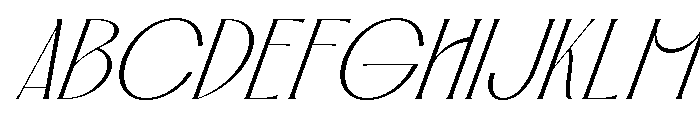 Catsumi Oblique Font UPPERCASE