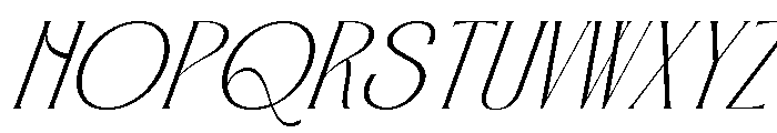 Catsumi Oblique Font LOWERCASE