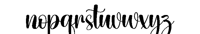 Cattiest Font LOWERCASE