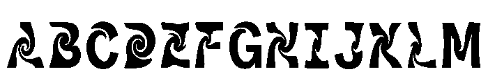 Cattleya Regular Font UPPERCASE