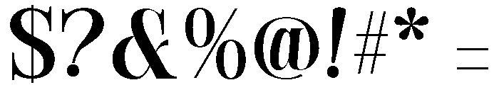Causes-Bold Font OTHER CHARS