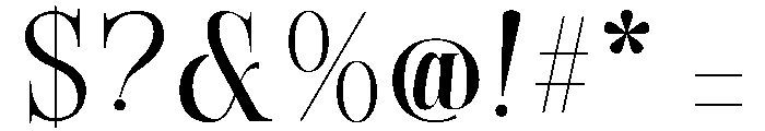 Causes-ExtraLight Font OTHER CHARS