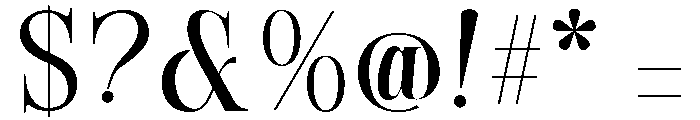 Causes-Light Font OTHER CHARS