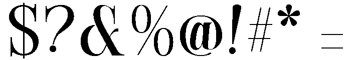 Causes-Regular Font OTHER CHARS