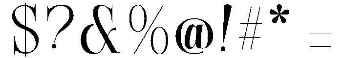 Causes-Thin Font OTHER CHARS