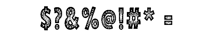 Cave Horror Font OTHER CHARS