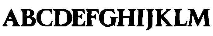 Cavella Society Font UPPERCASE