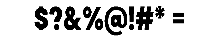 Cavren Condensed Black Font OTHER CHARS
