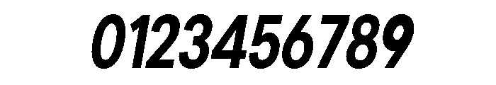 Cavren Condensed Bold Slanted Font OTHER CHARS