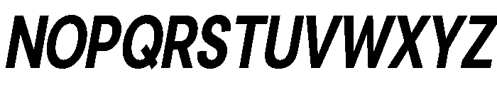 Cavren Condensed Bold Slanted Font UPPERCASE