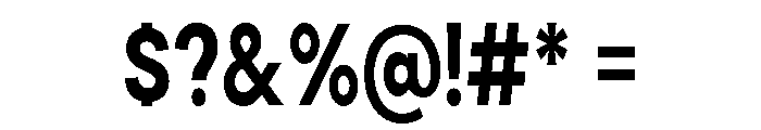 Cavren Condensed Bold Font OTHER CHARS