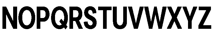 Cavren Condensed Bold Font UPPERCASE