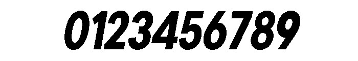 Cavren Condensed ExtBd Slant Font OTHER CHARS