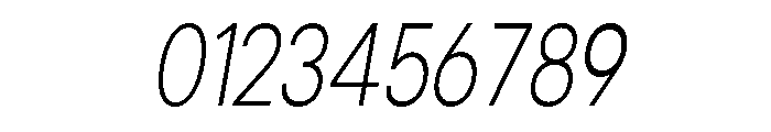 Cavren Condensed ExtLt Slant Font OTHER CHARS