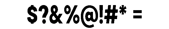 Cavren Condensed Extra Bold Font OTHER CHARS