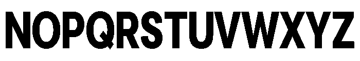 Cavren Condensed Extra Bold Font UPPERCASE