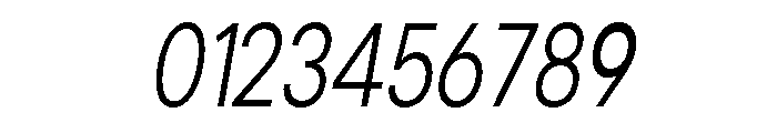 Cavren Condensed Light Slanted Font OTHER CHARS
