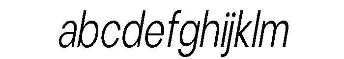 Cavren Condensed Light Slanted FONT