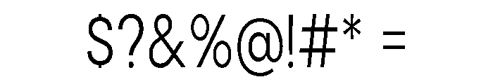 Cavren Condensed Light Font OTHER CHARS