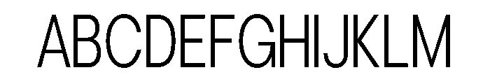 Cavren Condensed Light Font UPPERCASE