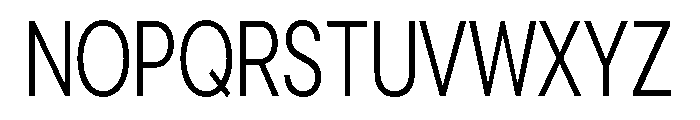 Cavren Condensed Light Font UPPERCASE