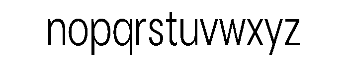 Cavren Condensed Light Font LOWERCASE