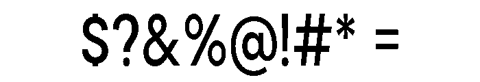 Cavren Condensed Medium Font OTHER CHARS