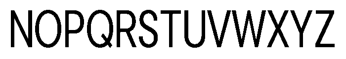 Cavren Condensed Regular Font UPPERCASE