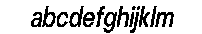 Cavren Condensed SemBd Slant FONT