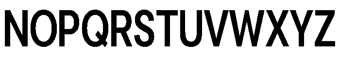 Cavren Condensed Semi Bold Font UPPERCASE
