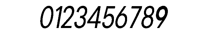 Cavren Condensed Slanted Font OTHER CHARS
