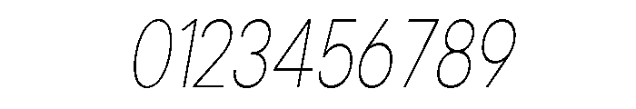 Cavren Condensed Thin Slanted Font OTHER CHARS