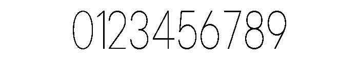 Cavren Condensed Thin Font OTHER CHARS