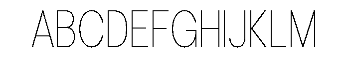 Cavren Condensed Variable Thin Font UPPERCASE