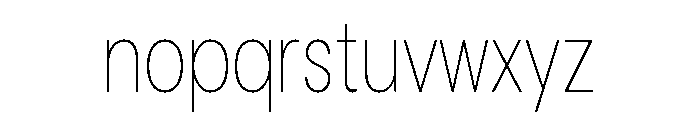 Cavren Condensed Variable Thin Font LOWERCASE