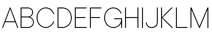 Cavren Sans Variable Thin Font UPPERCASE